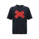 DOLCE &amp; GABBANA 男士徽标標籤圖案短袖T恤